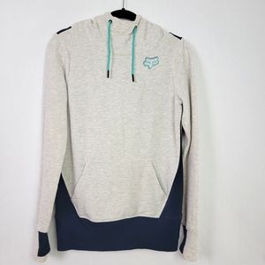 Fox Racing Women's Cowl Neck Fleece Hooded Pullover Sweatshirt Size Small 